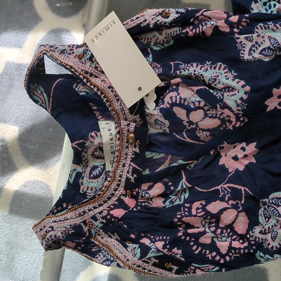 NWT, Floral Bare/Cold Shoulder Dress - Picture 13 of 13